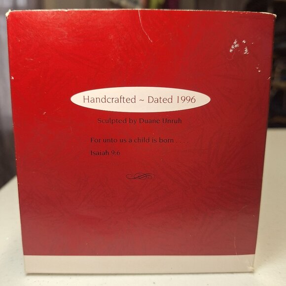 Hallmark Keepsake Ornament Christmas Joy Nativity Scene 1996 Handcrafted By Duan - Picture 5 of 7